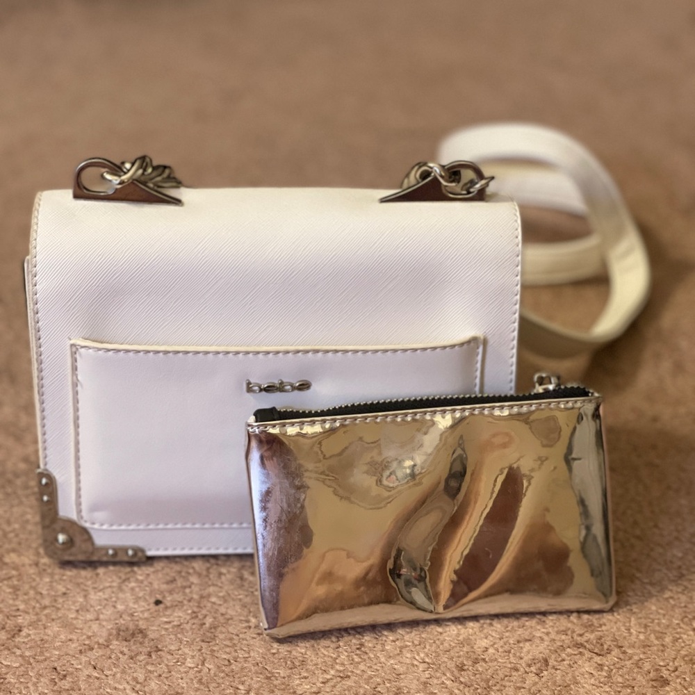 Bebe 2 piece sets white Crossbody holiday crossbody